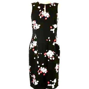 Ann Taylor Sleeveless Floral Sheath Dress